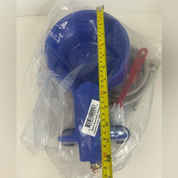 Easy Clean Auto-fill Water Bowl Auto-Fill Dog Cat Animal Stainless Steel Hose - Picture 2 of 8